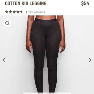 SKIMS Cotton Ribbed Leggings